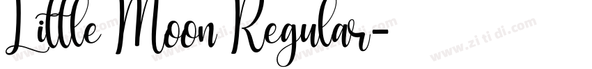 Little Moon Regular字体转换